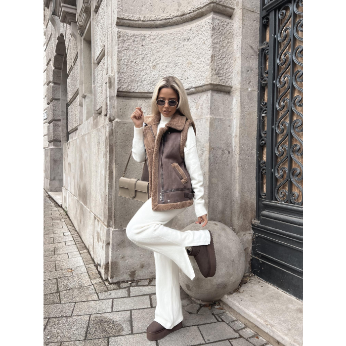 BUTY DAMSKIE ŚNIEGOWCE OLAVOGA SHOES MISTIC BROWN