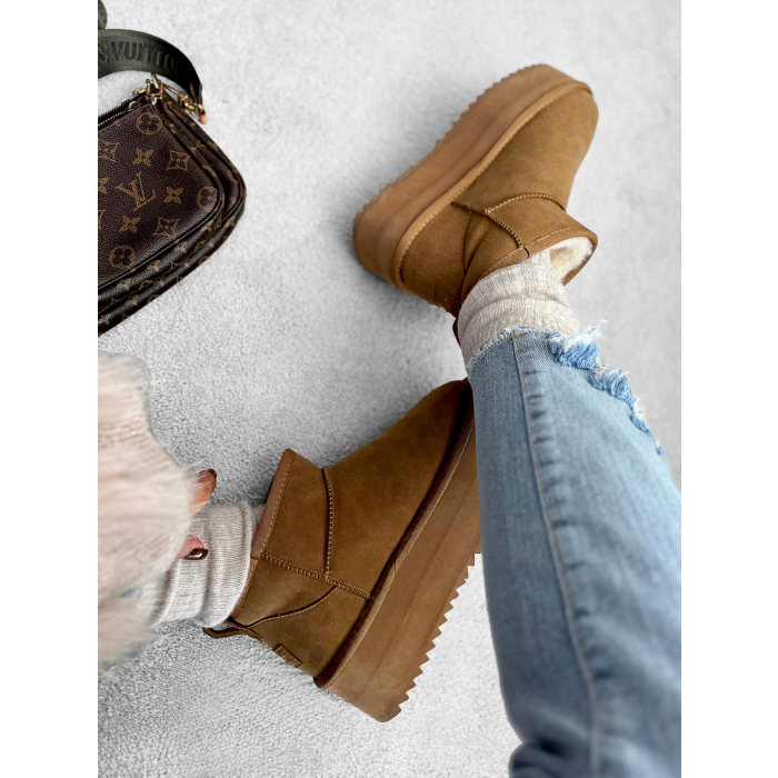 BUTY DAMSKIE ŚNIEGOWCE OLAVOGA SHOES MISTIC CARMEL