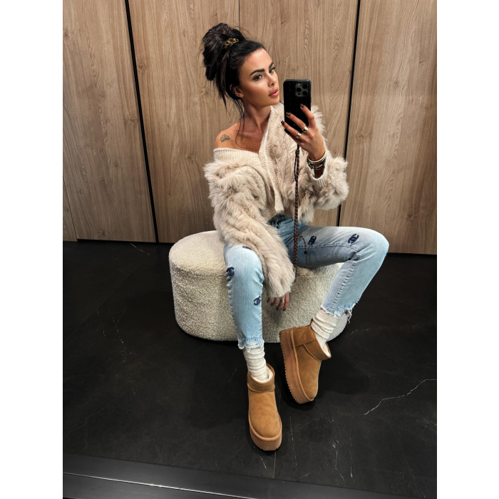 BUTY DAMSKIE ŚNIEGOWCE OLAVOGA SHOES MISTIC CARMEL