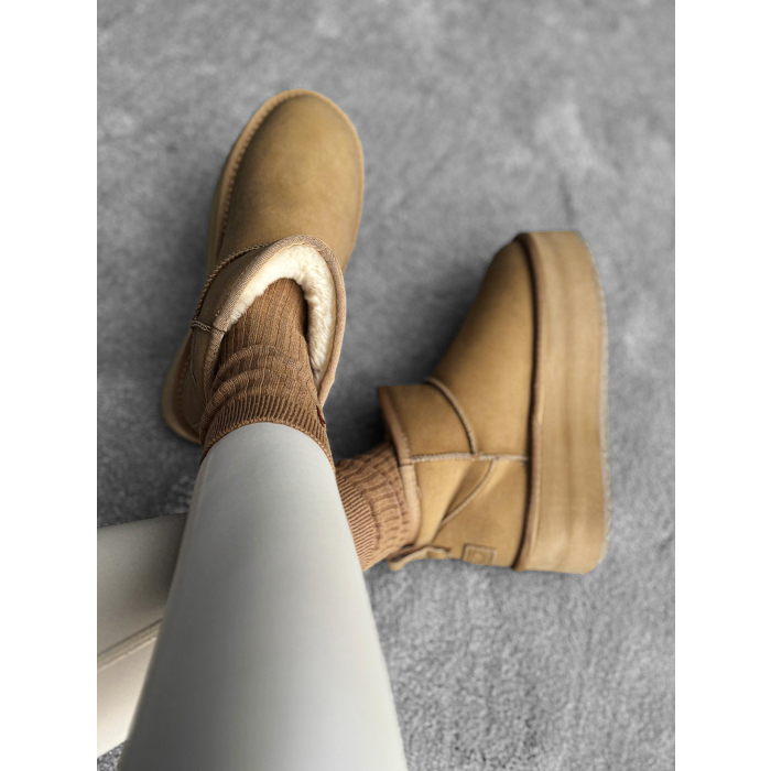 BUTY DAMSKIE ŚNIEGOWCE OLAVOGA SHOES MISTIC BEIGIE