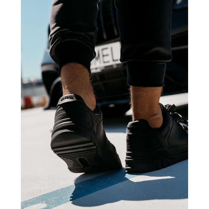 BUTY MĘSKIE SNEAKERSY NA GRUBSZEJ PODESZWIE OLAVOGA MEN SHOES GTX BLACK