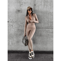 KOMBINEZON MODELUJĄCY NA SUWAK HAFT OLAVOGA MILLS BEIGIE