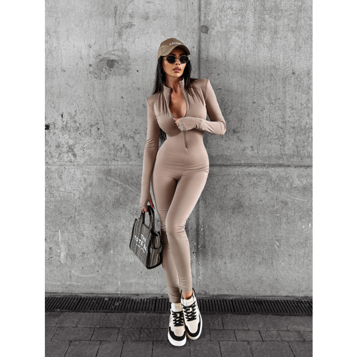 KOMBINEZON MODELUJĄCY NA SUWAK HAFT OLAVOGA MILLS BEIGIE