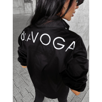 KOSZULA DAMSKA OVERSIZE LAMPASY OLAVOGA ALOE BLACK