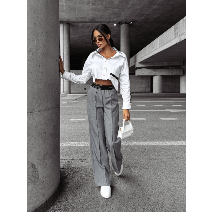 KOSZULA OVERSIZE DAMSKA OLAVOGA CLARITY WHITE