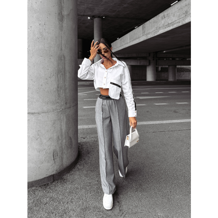 KOSZULA OVERSIZE DAMSKA OLAVOGA CLARITY WHITE
