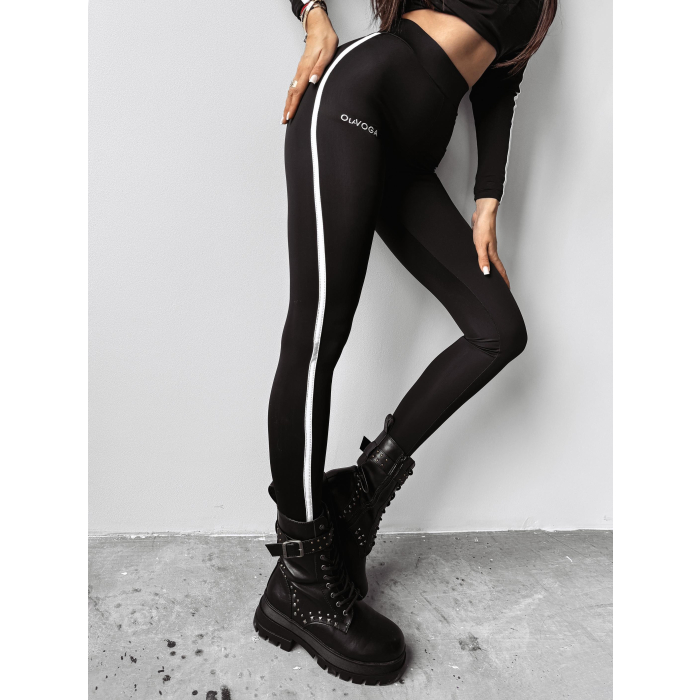 SPODNIE LEGGINSY MODELUJĄCE LAMPAS HAFT OLAVOGA VERTUAL BLACK