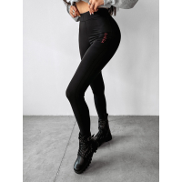 SPODNIE LEGGINSY MODELUJĄCE LOGO OLAVOGA CATWALK BLACK