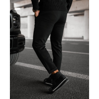 SPODNIE MĘSKIE BAWEŁNIANE OLAVOGA MEN CHASER BLACK