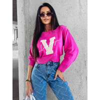 SWETER HAFT 3D V OLAVOGA VINDI PINK