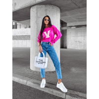 SWETER HAFT 3D V OLAVOGA VINDI PINK