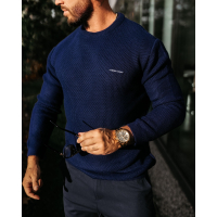 SWETER MĘSKI OVERSIZE OLAVOGA DUSTER GRANAT