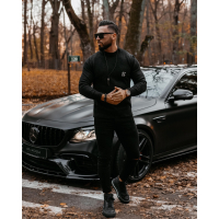 SWETER MĘSKI OVERSIZE OLAVOGA MEN SAIMA BLACK