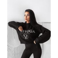 SWETER OVERSIZE HAFT 3D OLAVOGA STINE BLACK