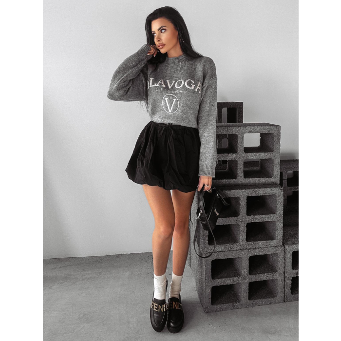 SWETER OVERSIZE HAFT 3D OLAVOGA STINE GRAY