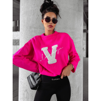 SWETER OVERSIZE HAFT 3 OLAVOGA VICI PINK