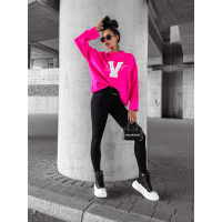 SWETER OVERSIZE HAFT 3 OLAVOGA VICI PINK