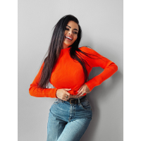 SWETER PRĄŻKOWANY OLAVOGA KRISTIN ORANGE