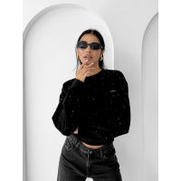 BLUZA DAMSKA CYRKONIE OLAVOGA RHAELLA BLACK