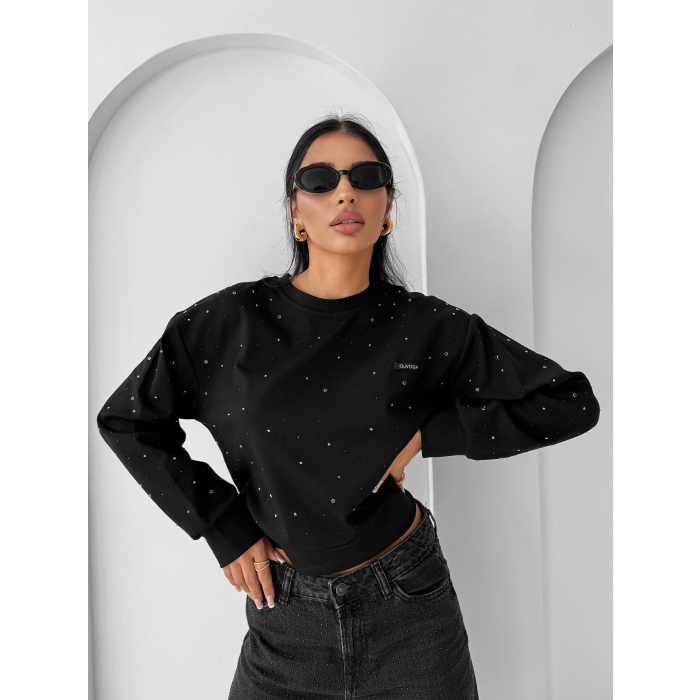BLUZA DAMSKA CYRKONIE OLAVOGA RHAELLA BLACK
