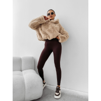 BLUZA DAMSKA OVERSIZE MIŚ Z USZAMI NA KAPTURZE OLAVOGA ELIOLIE BEIGE