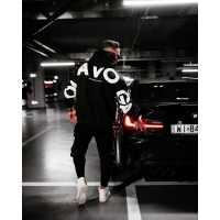 BLUZA MĘSKA BAWEŁNIANA OVERSIZE OLAVOGA MEN VINTA BLACK