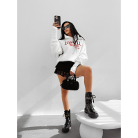 BLUZA DRESOWA BAWEŁNIANA DAMSKA HOODIE OLAVOGA SASSY MUSE ECRU