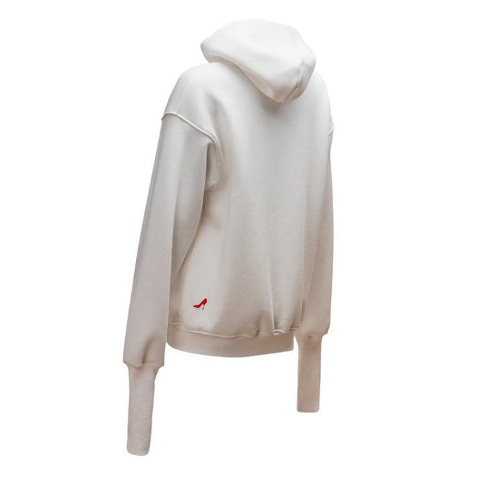 BLUZA DRESOWA BAWEŁNIANA DAMSKA HOODIE OLAVOGA SASSY MUSE ECRU