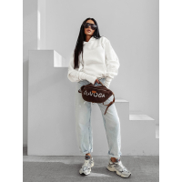 BLUZA DRESOWA BAWEŁNIANA DAMSKA LAMPAS OLAVOGA WILD SEASION ECRU