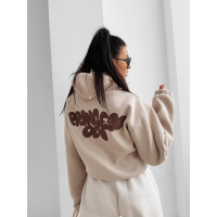 BLUZA DRESOWA BAWEŁNIANA DAMSKA PRINCESS OLV OLAVOGA FROST LAYER BEIGE