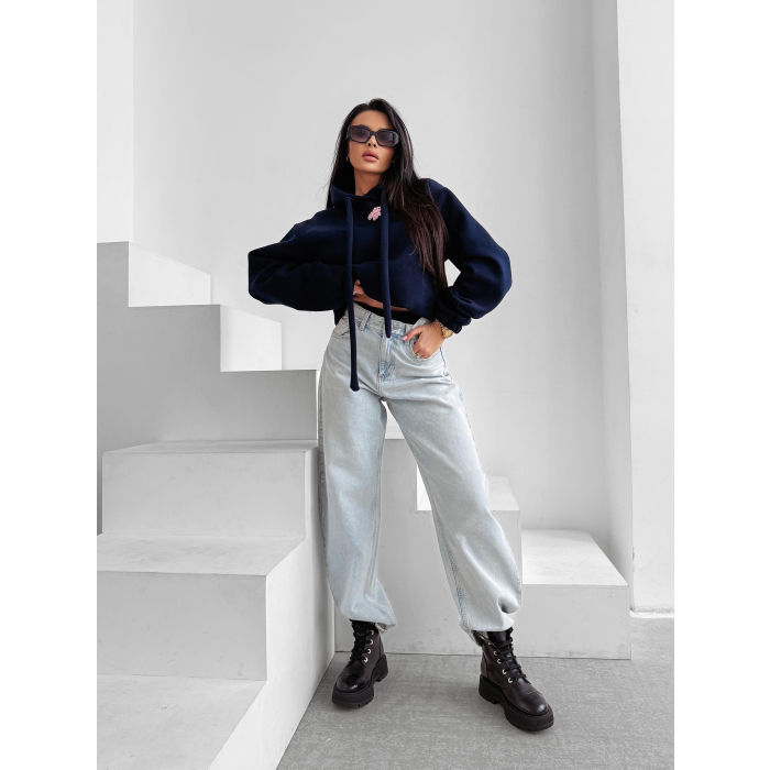 BLUZA DRESOWA BAWEŁNIANA DAMSKA PRINCESS OLV OLAVOGA FROST LAYER GRANAT
