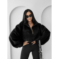 BLUZA DRESOWA DAMSKA MIŚ OVERSIZE OLAVOGA OATWOOD BLACK