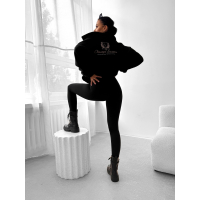 BLUZA DRESOWA DAMSKA MIŚ OVERSIZE OLAVOGA OATWOOD BLACK