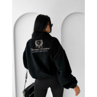 BLUZA DRESOWA DAMSKA MIŚ OVERSIZE OLAVOGA OATWOOD BLACK