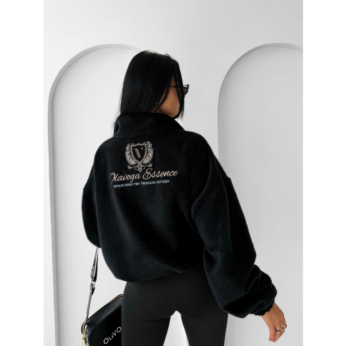 BLUZA DRESOWA DAMSKA MIŚ OVERSIZE OLAVOGA OATWOOD BLACK