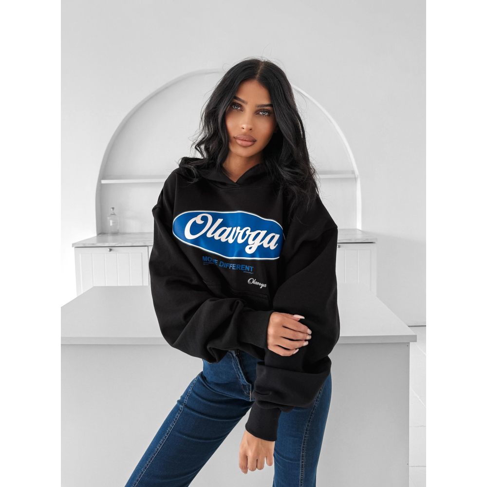 BLUZA DRESOWA DAMSKA OVERSIZE OLAVOGA AUTUMN MUSE BLACK