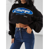 BLUZA DRESOWA DAMSKA OVERSIZE OLAVOGA AUTUMN MUSE BLACK
