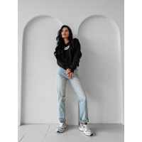BLUZA DRESOWA DAMSKA OVERSIZE OLAVOGA CINNAMON HAZE BLACK