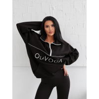 BLUZA DRESOWA DAMSKA OVERSIZE OLAVOGA EASTFIELD BLACK