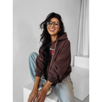 BLUZA DRESOWA DAMSKA OVERSIZE OLAVOGA FLINT BROWN