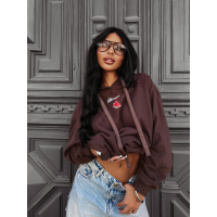 BLUZA DRESOWA DAMSKA OVERSIZE OLAVOGA FLINT BROWN
