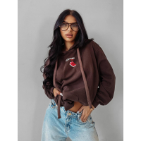 BLUZA DRESOWA DAMSKA OVERSIZE OLAVOGA FLINT BROWN