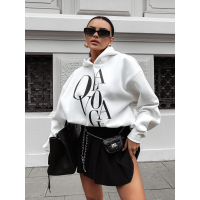BLUZA DRESOWA DAMSKA OVERSIZE OLAVOGA MORNING MIST ECRU