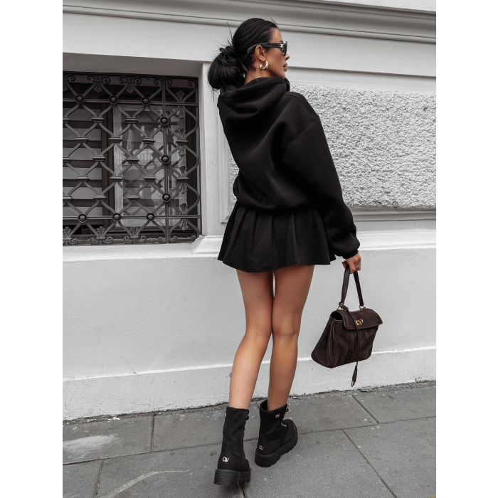 BLUZA DRESOWA DAMSKA OVERSIZE OLAVOGA MORNING MIST BLACK