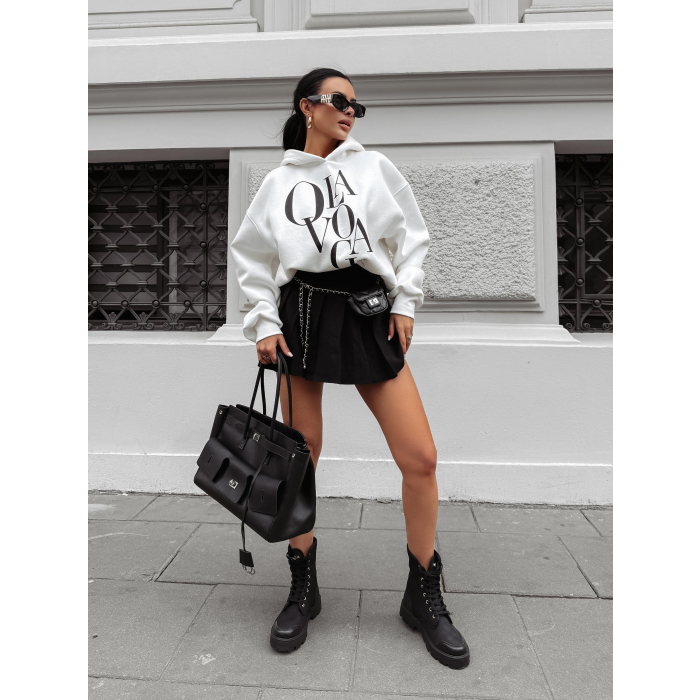 BLUZA DRESOWA DAMSKA OVERSIZE OLAVOGA MORNING MIST ECRU