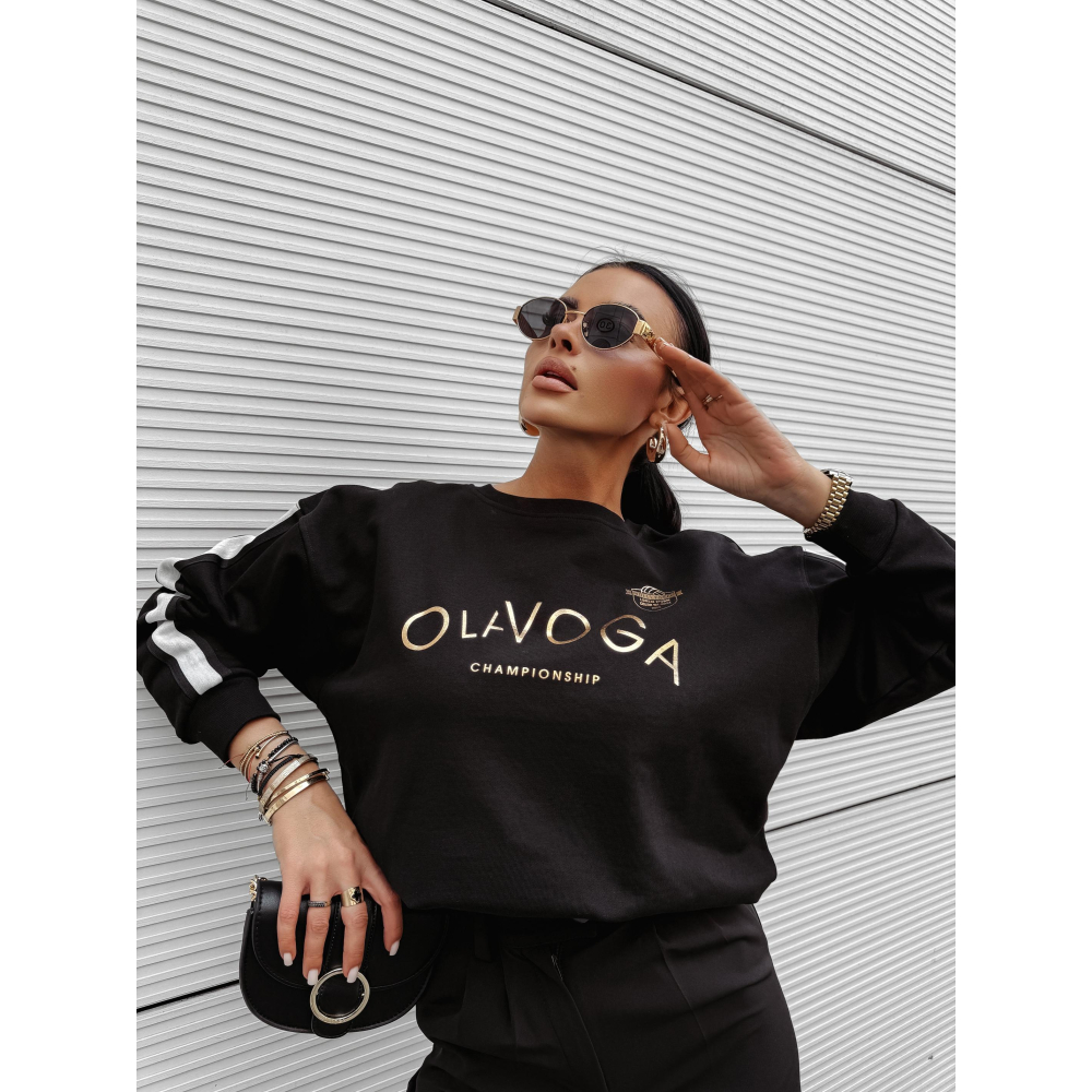 BLUZA DRESOWA DAMSKA OVERSIZE OLAVOGA OLY BLACK