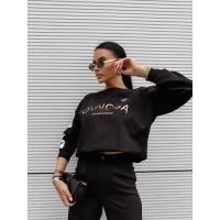 BLUZA DRESOWA DAMSKA OVERSIZE OLAVOGA OLY BLACK