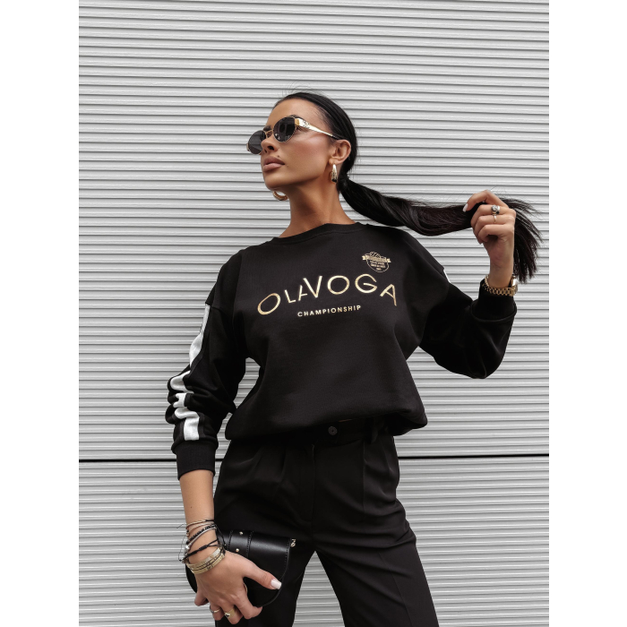 BLUZA DRESOWA DAMSKA OVERSIZE OLAVOGA OLY BLACK