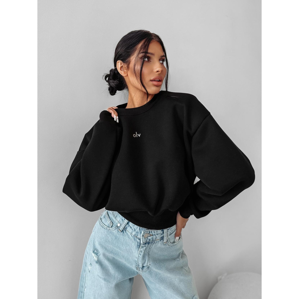 BLUZA DRESOWA DAMSKA OVERSIZE OLAVOGA TAKEDOWN BLACK