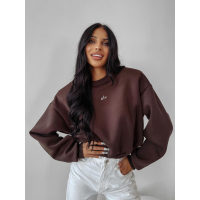 BLUZA DRESOWA DAMSKA OVERSIZE OLAVOGA TAKEDOWN BROWN